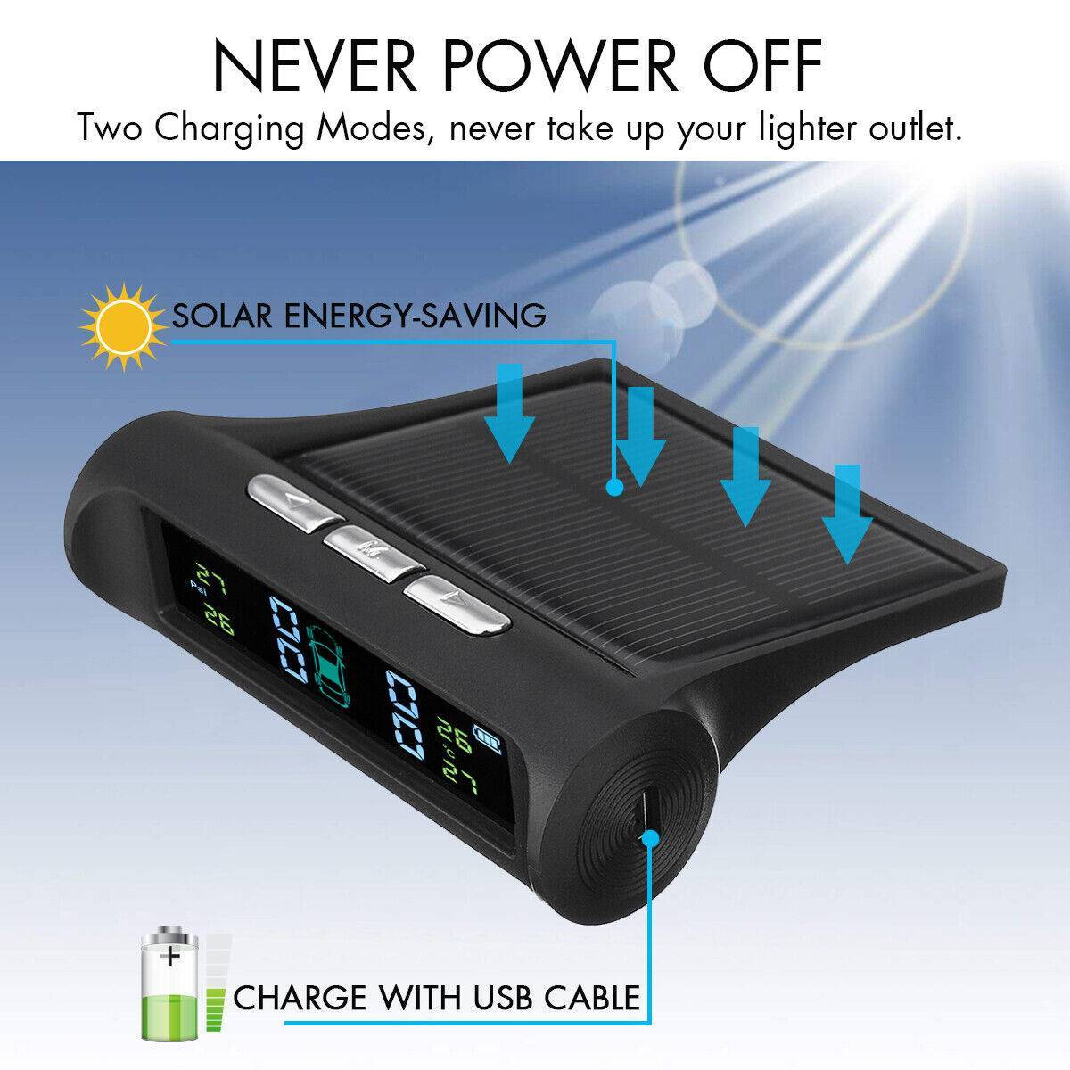 Solar Wireless Tyre Pressure Monitoring System