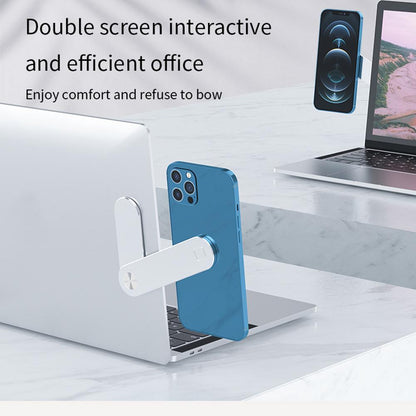 Magnetic Laptop Side Clip: Phone & Tablet Mount