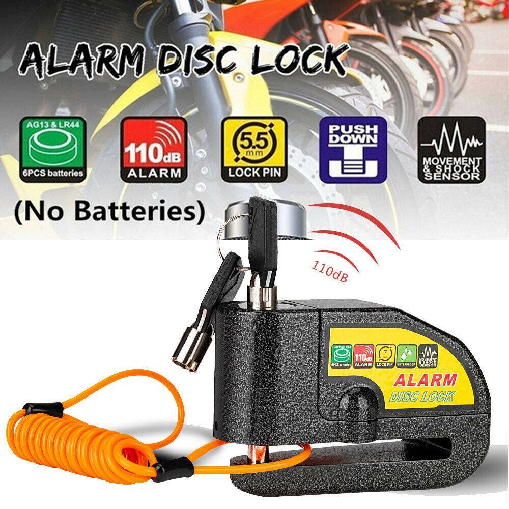 Motorcycle Alarm Lock & Throttle Grip Security